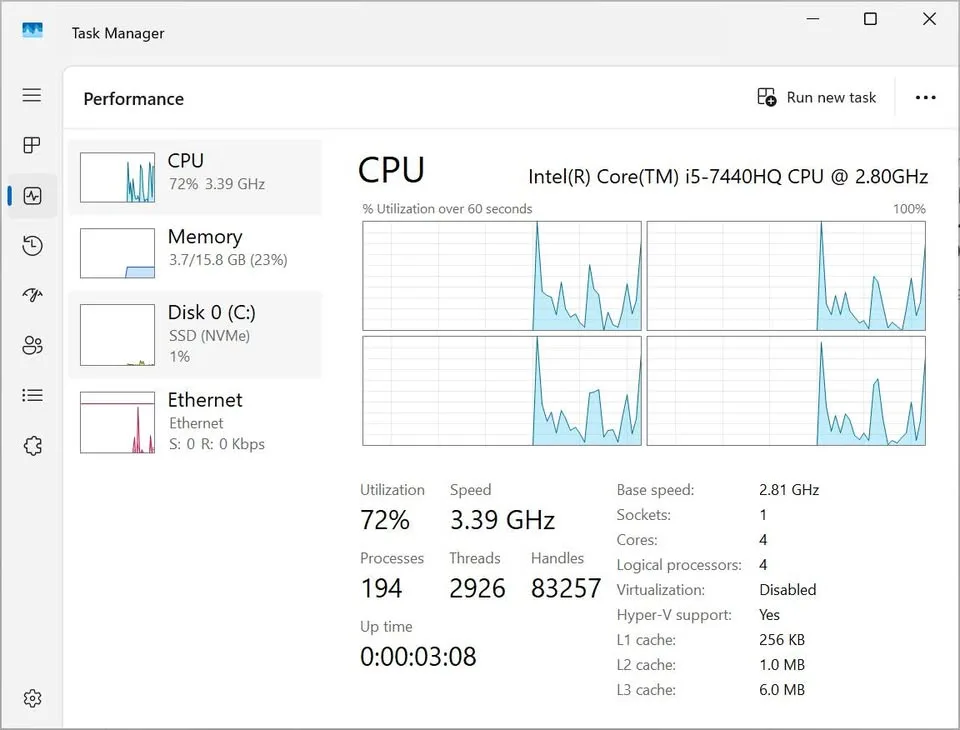 Lenovo ThinkPad T470p - Windows 11 Pro image indicator(4)