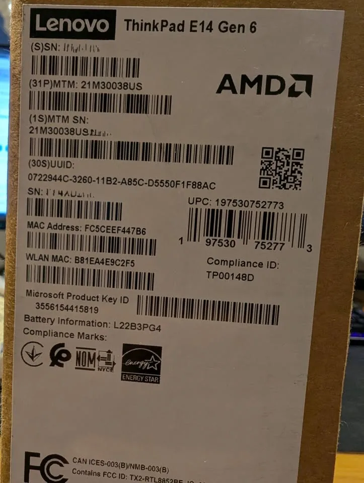 ThinkPad E14 Gen 6 AMD (14") image indicator(2)