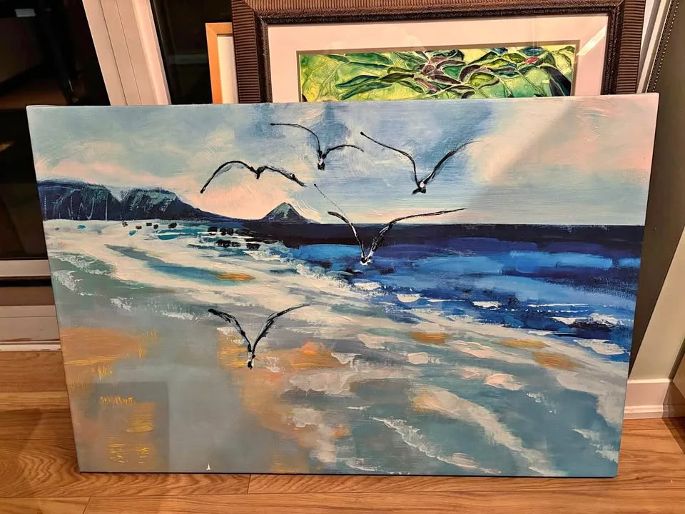 Pacific Breezes Painting on Canvas thumbnail