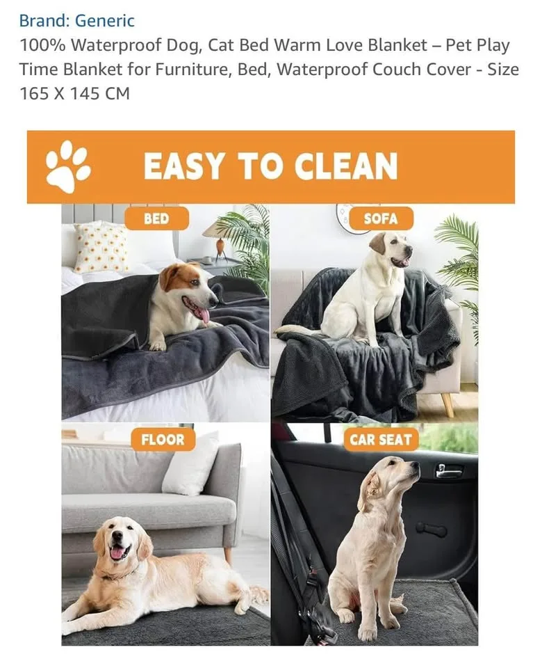Waterproof Pet Blanket for Furniture, Bed image indicator(7)