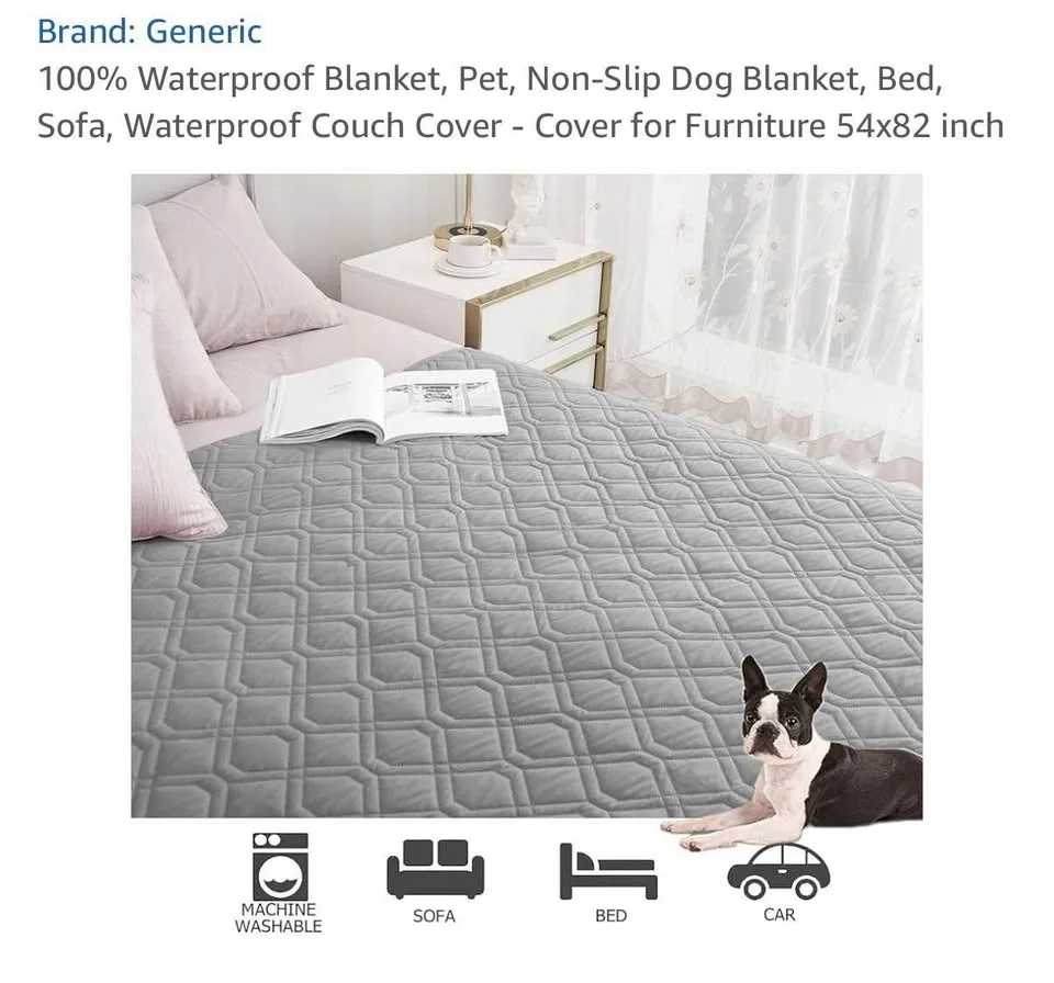 100% Waterproof Blanket, Pet, Non-Slip Dog Blanket, Bed, Sofa image indicator(4)