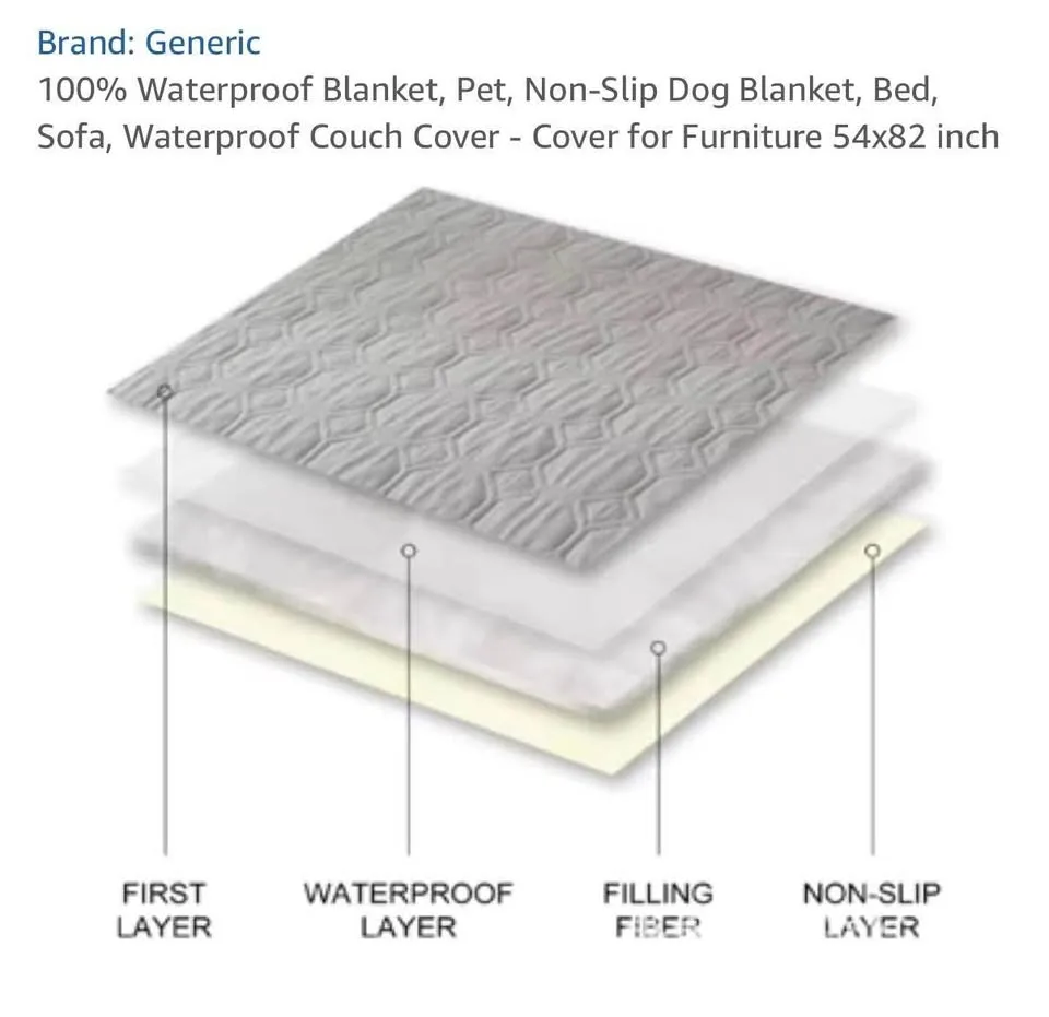 100% Waterproof Blanket, Pet, Non-Slip Dog Blanket, Bed, Sofa image indicator(5)