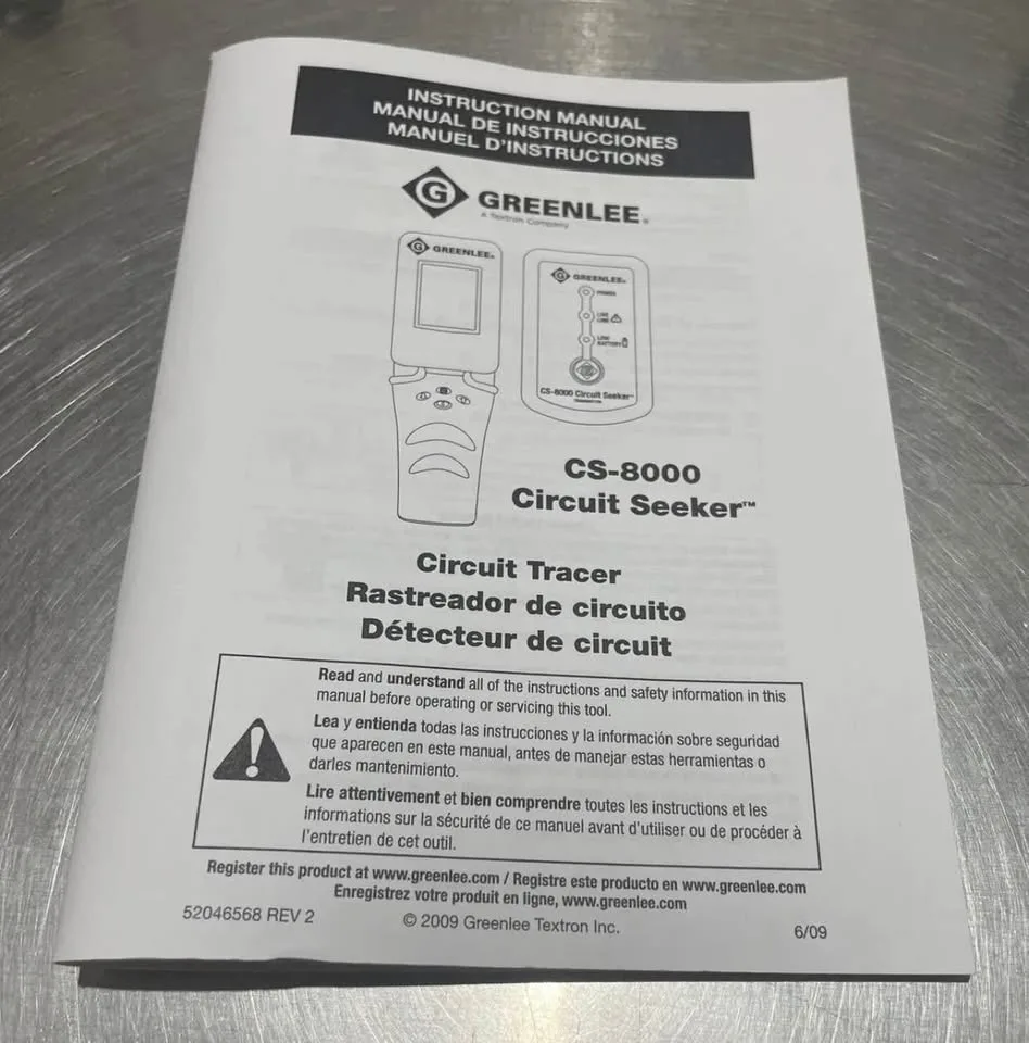 Greenlee CS-8000 Circuit Seeker/Tracer/Finder image indicator(4)