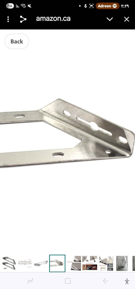 Wall Mount Shelf Bracket Stainless Steel Corner Brace (2) - photo 4