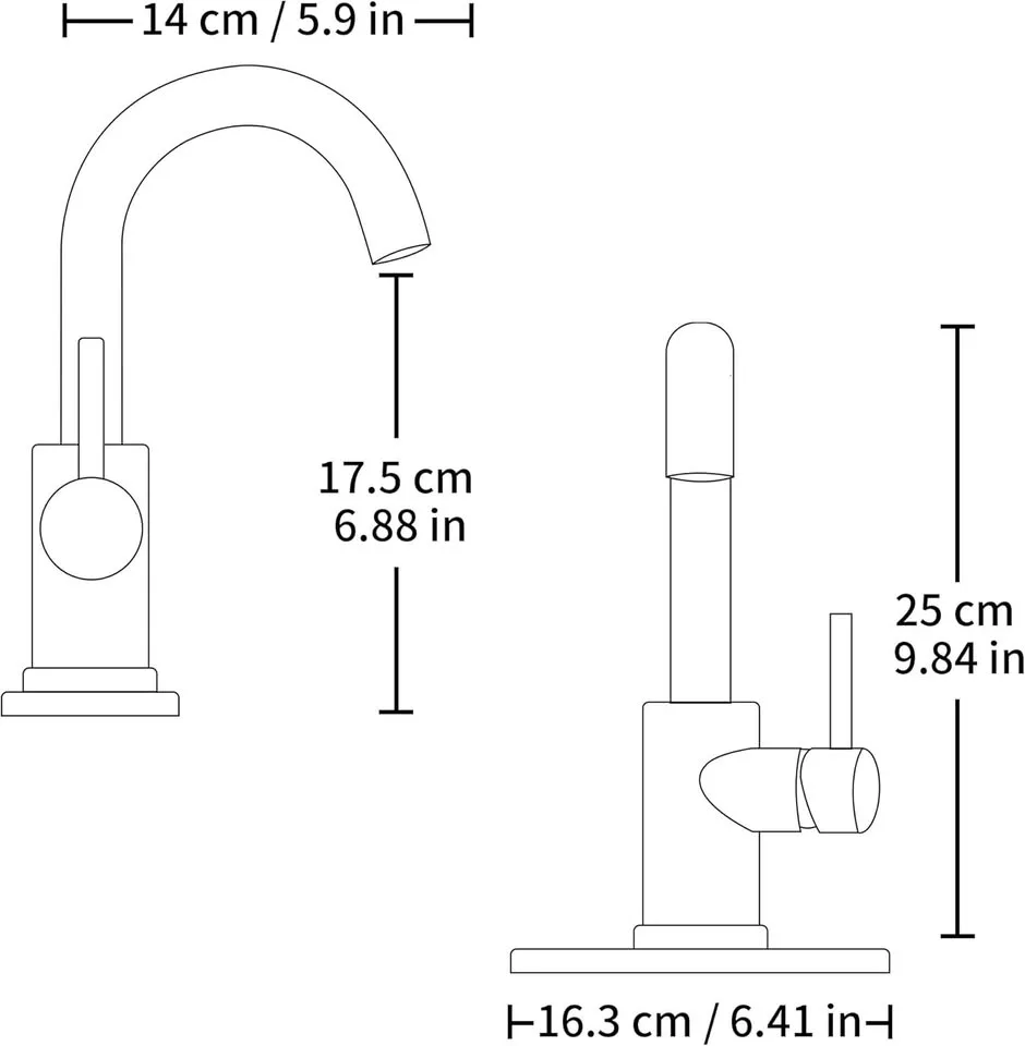 Bathroom Sink Faucet Single Hole image indicator(2)