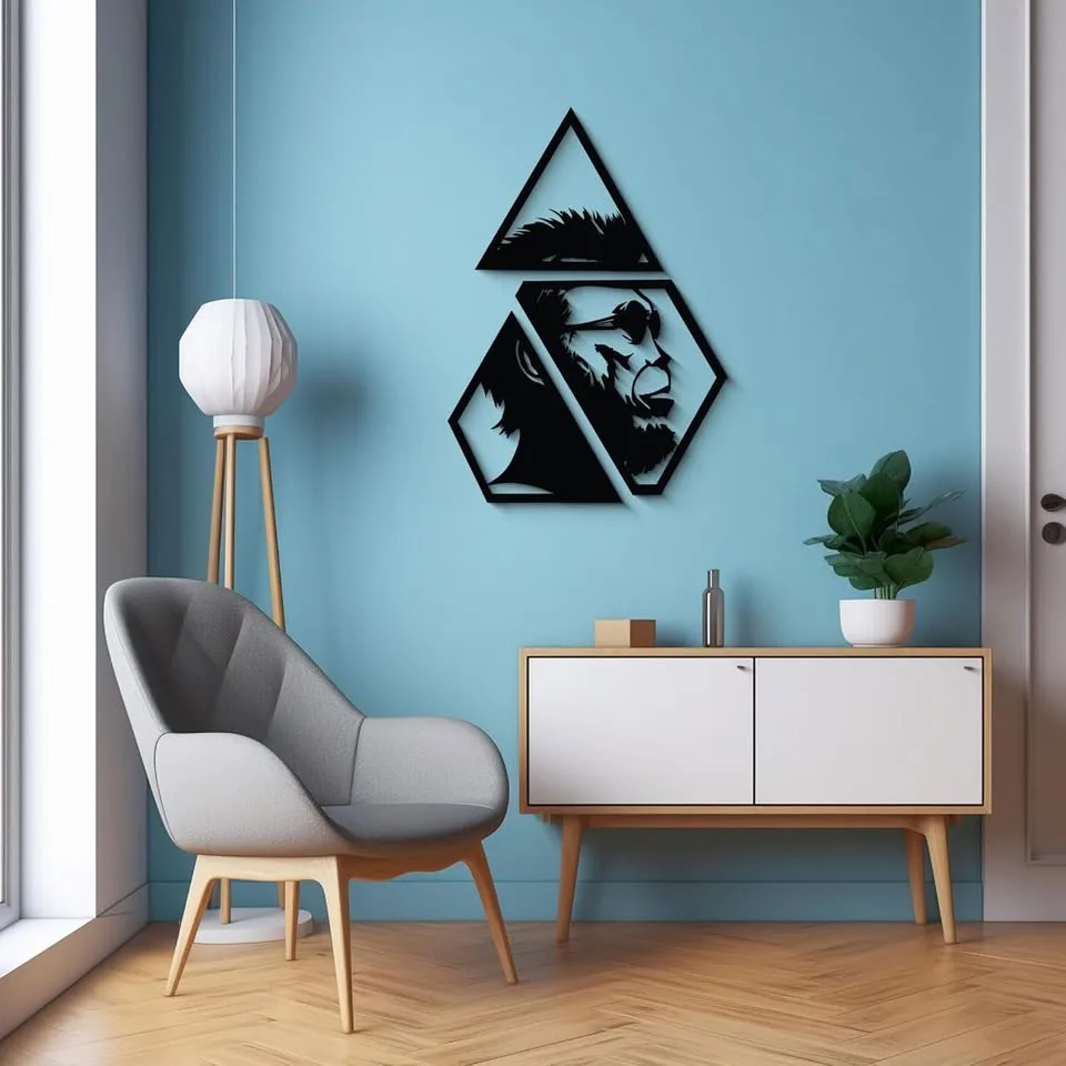 Cool Monkey Wooden Wall Art image indicator(2)