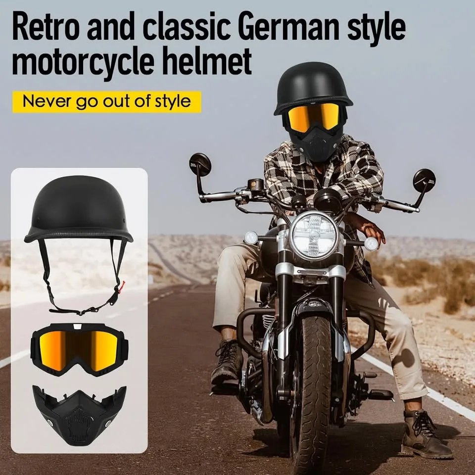 German Style Half Helmet Skull Cap MEDIUM, XL, 2XL image indicator(2)