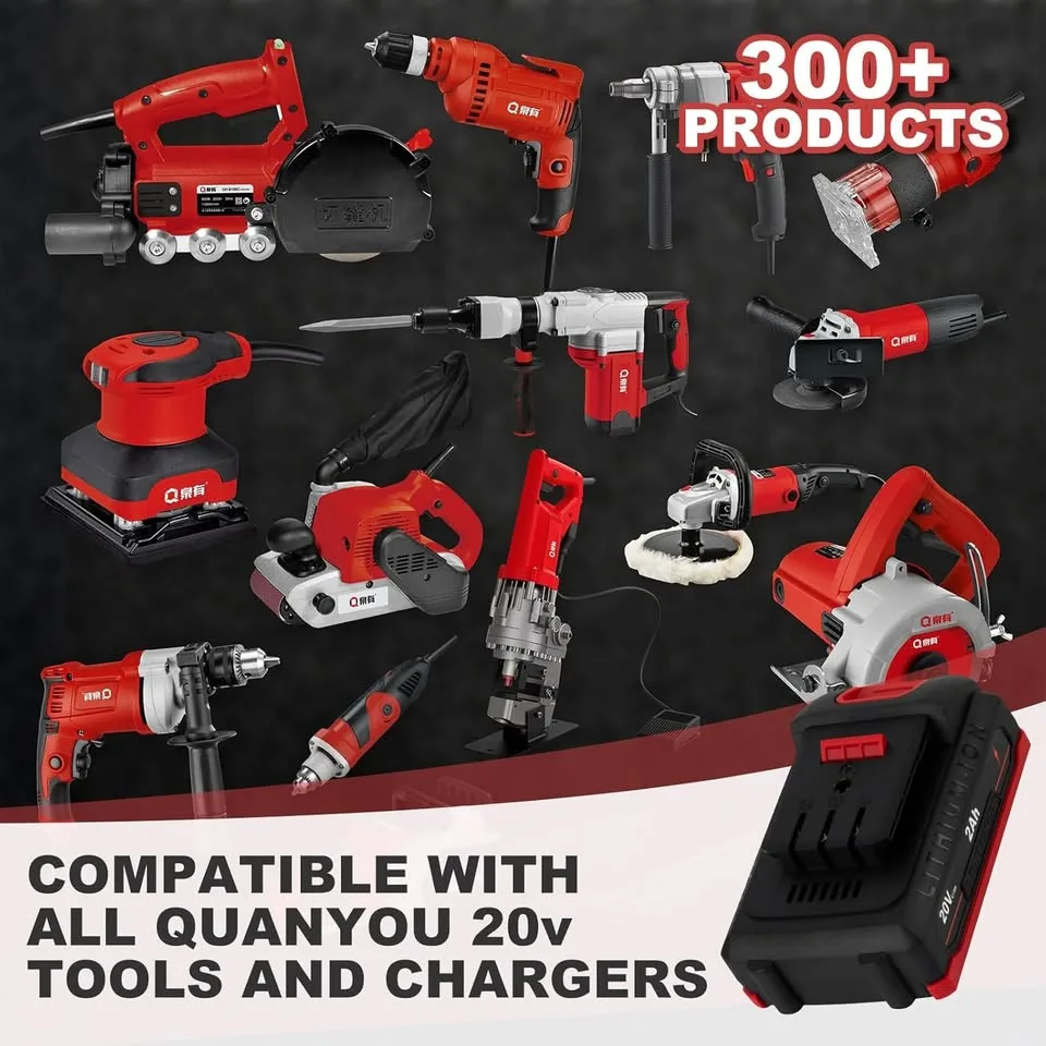 20V 2000mAh Battery for Quan You Electric Garden Tools image indicator(6)