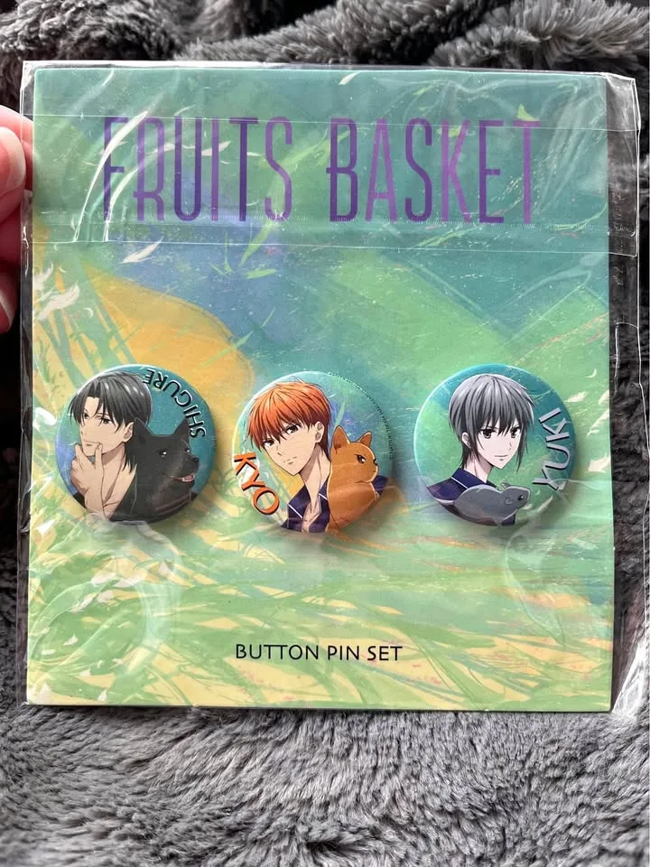 Fruits Basket Anime Button Pins Set