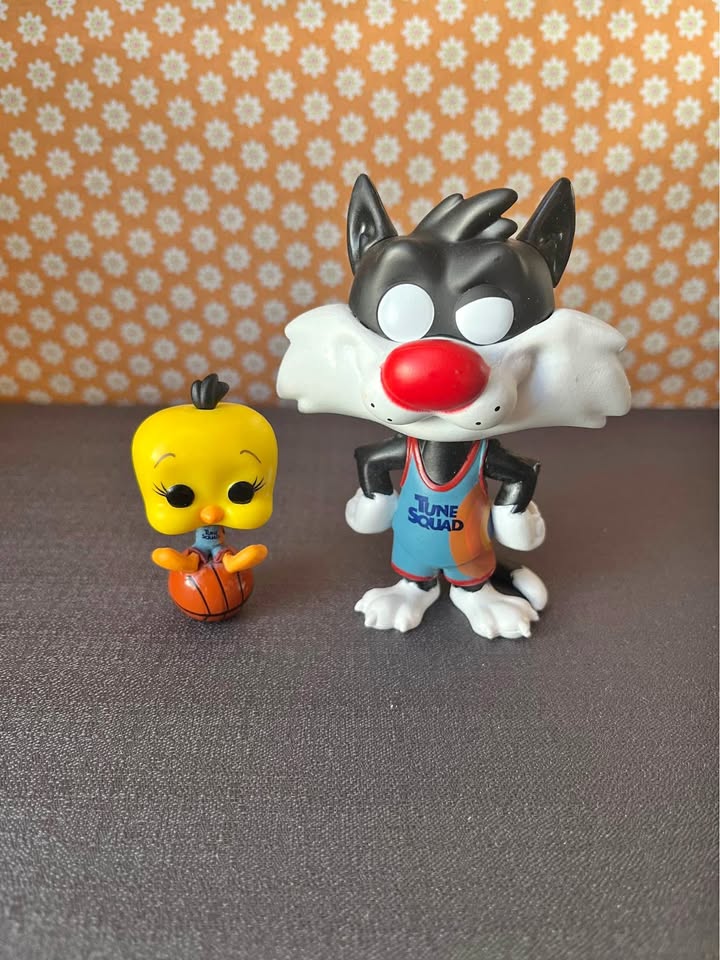 Sylvester and Tweety Tune Squad Space Jam Funko Pops