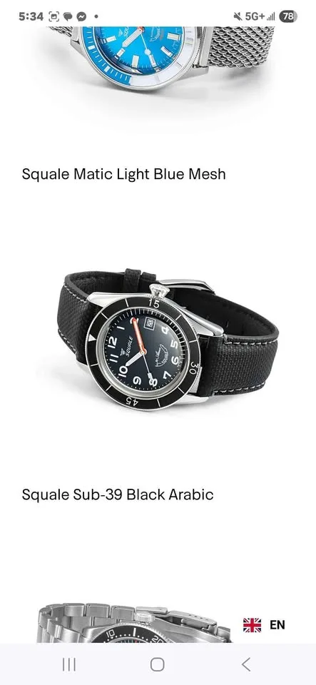 Squale watch 40mm image indicator(3)