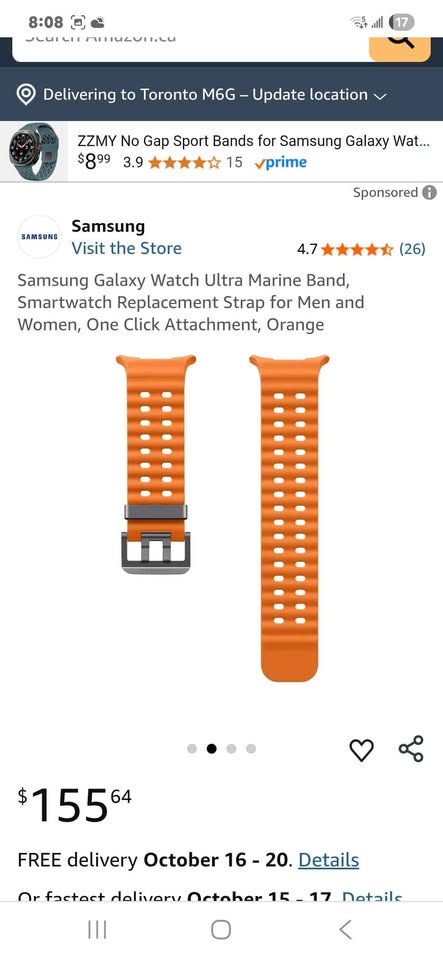 Samsung ultra watch band - authentic - photo 3