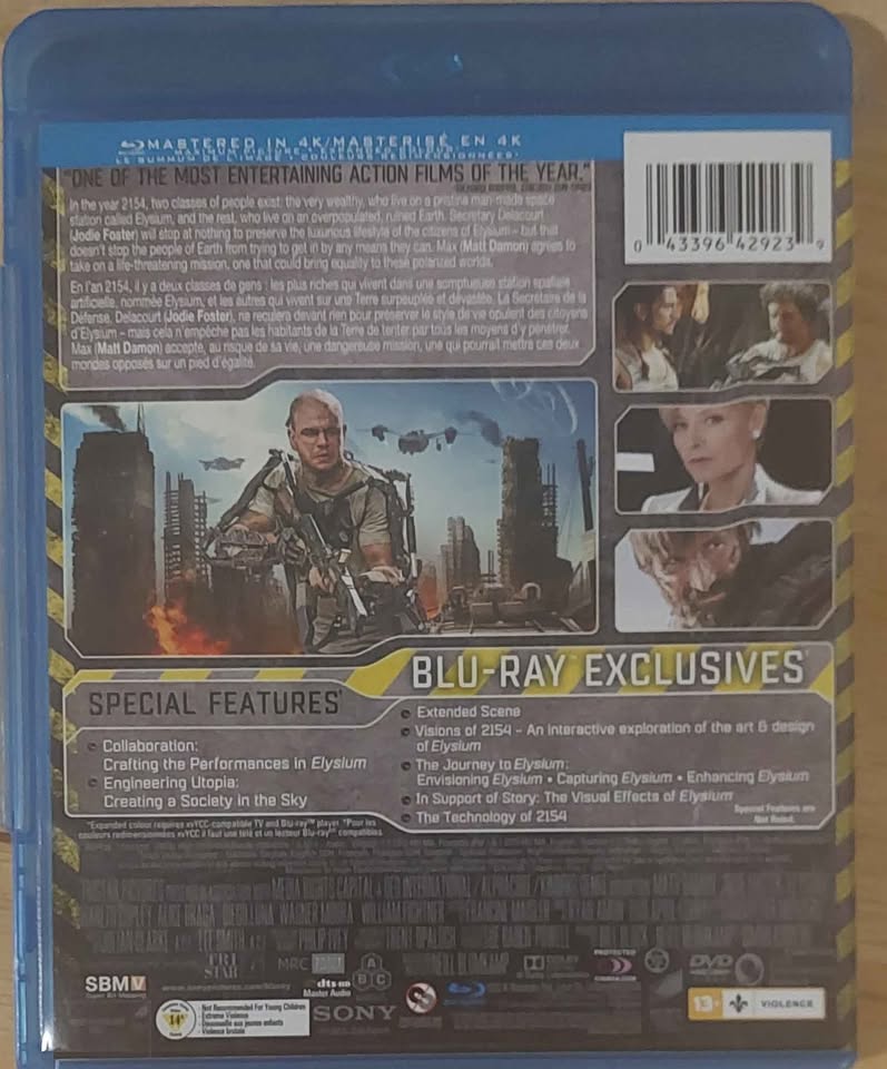 Elysium DVD - photo 2