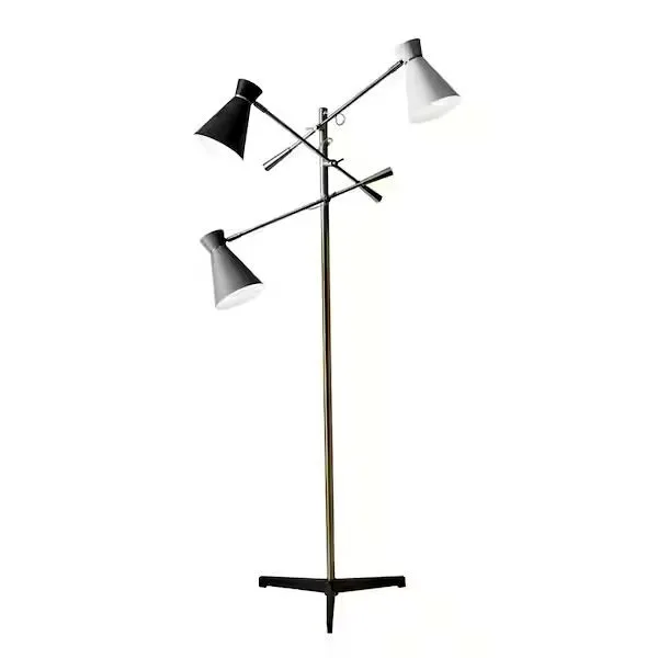 Adesso Lyle 71 in. Brass Floor Lamp thumbnail