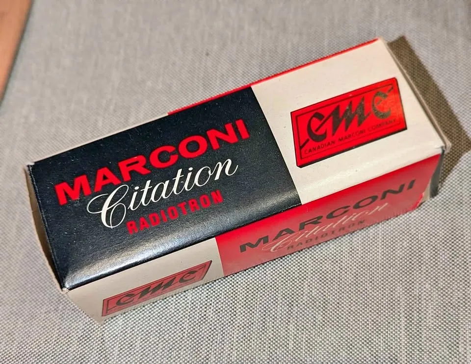 Vintage Marconi Radiotron 6DQ6B PP Beam Power Tube thumbnail