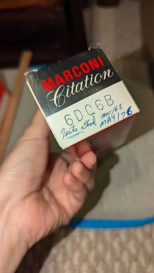 Vintage Marconi Radiotron 6DQ6B PP Beam Power Tube image indicator(3)