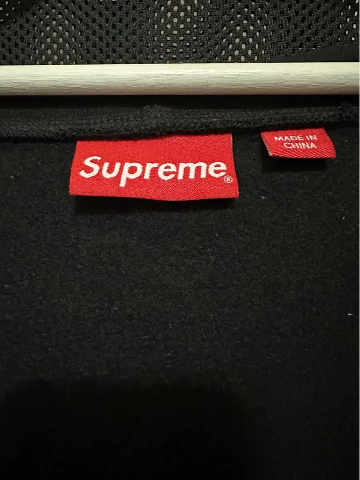 Supreme Rhinestone Zip Up Hoodie (Black, XXL) - Excellent image indicator(3)