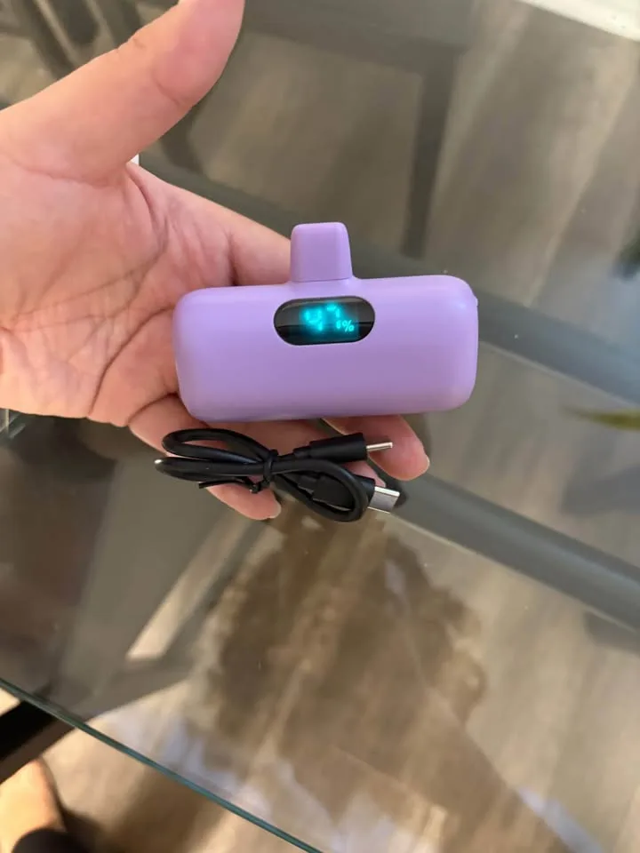 🔋 Mini Power Bank – USB-C Plug image indicator(2)