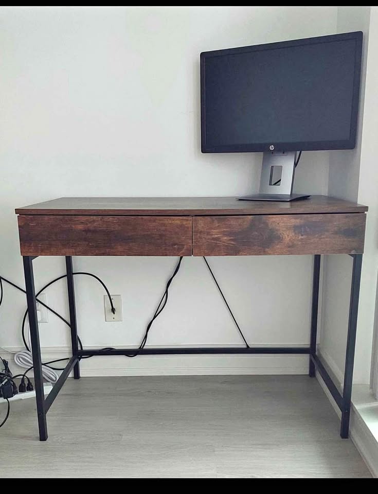 Desk with Drawers – Perfect for Home Office or Entryway
