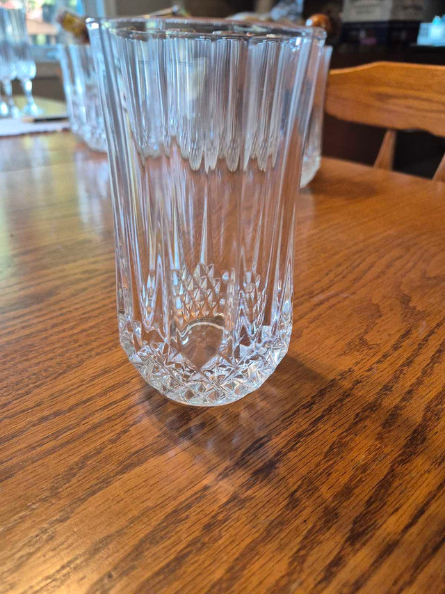 Crystal d'arques Longchamp highball glasses x 11