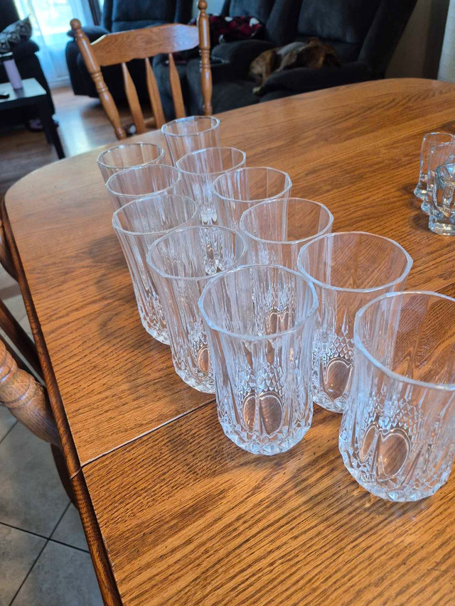 Crystal d'arques Longchamp highball glasses x 11 - photo 2