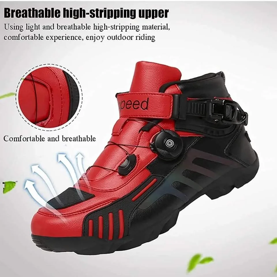 Shoes motorcycle red and black 8.5 image indicator(6)