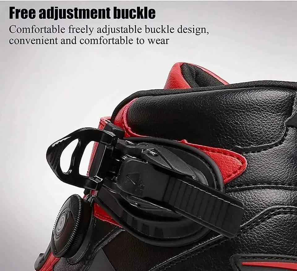 Shoes motorcycle red and black 8.5 image indicator(7)