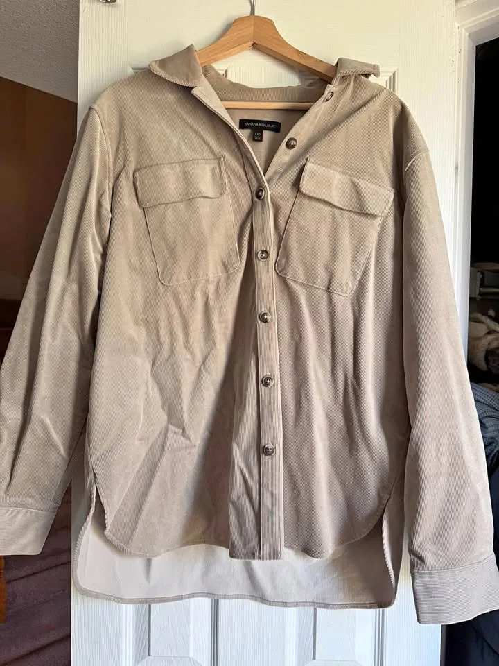 Banana Republic Suede Ribbed Jacket thumbnail