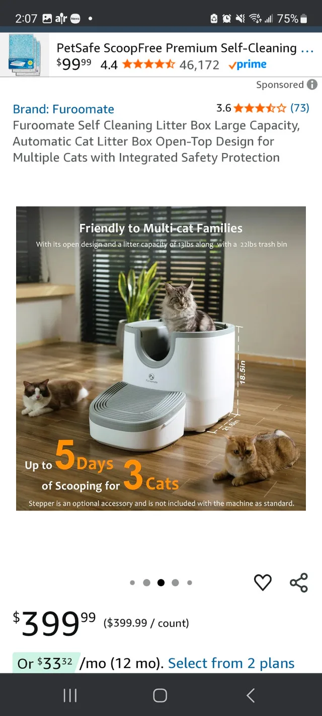 Furoomate is an automatic, open-top cat litter box image indicator(3)