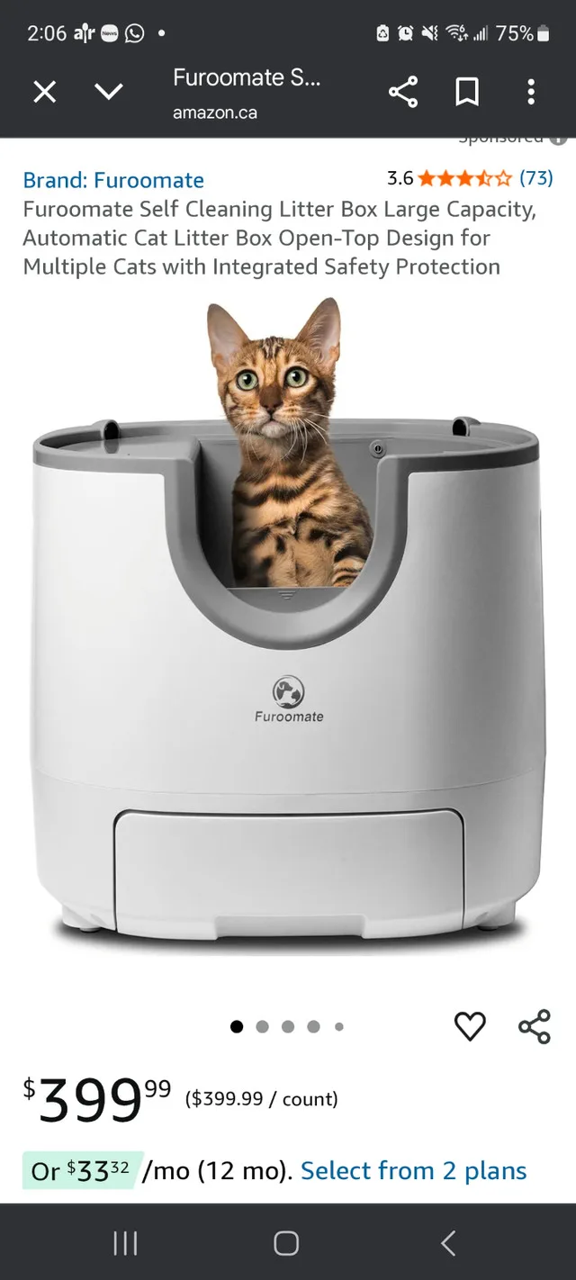 Furoomate is an automatic, open-top cat litter box image indicator(4)