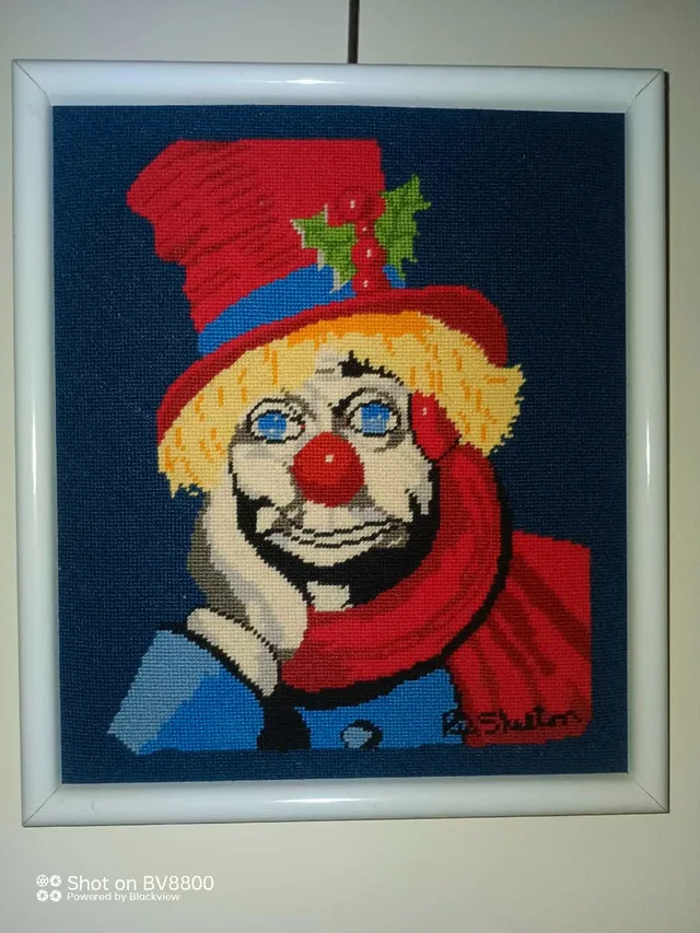 Clown Needlepoint Art thumbnail