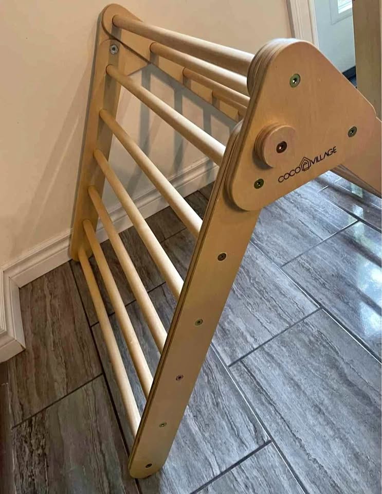 Coco Village Pikler Triangle Climber Wood Toy Foldable