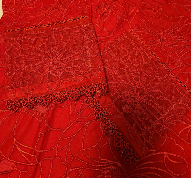 3 pcs cutwork suit - photo 4