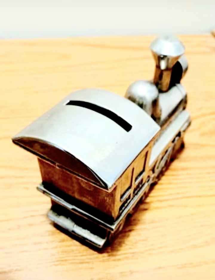 Vtg. Elegance S. P. Zinc Locomotive Figurine - photo 5