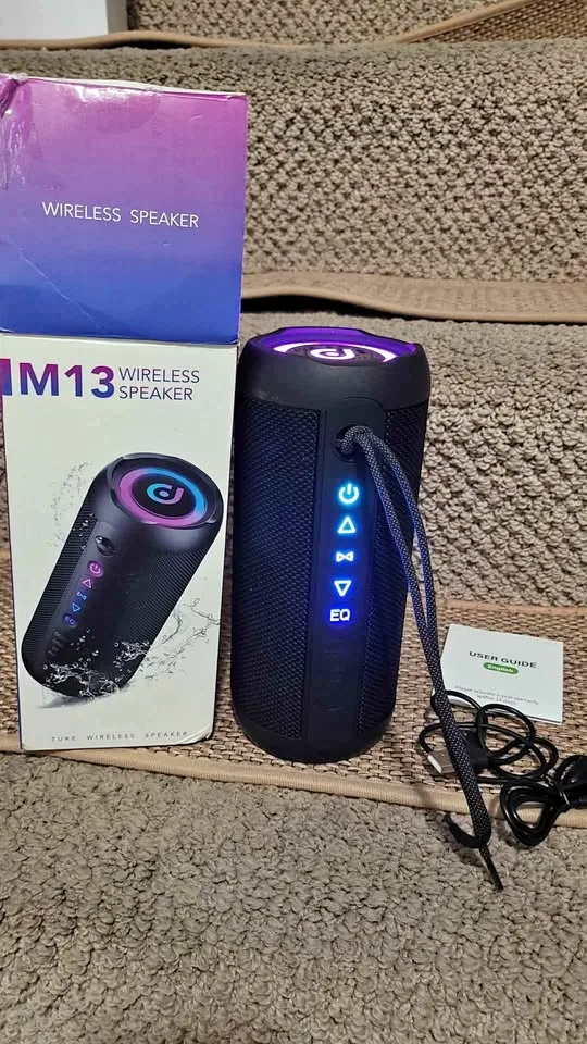 Portable Wireless Speaker M13 Black New Open Box thumbnail