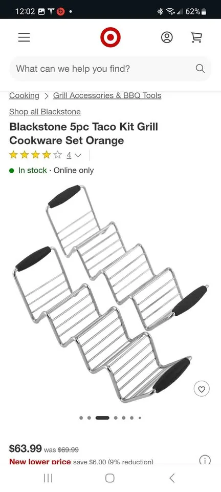 Blackstone 5pc Taco Kit Grill Cookware Set Orange image indicator(4)