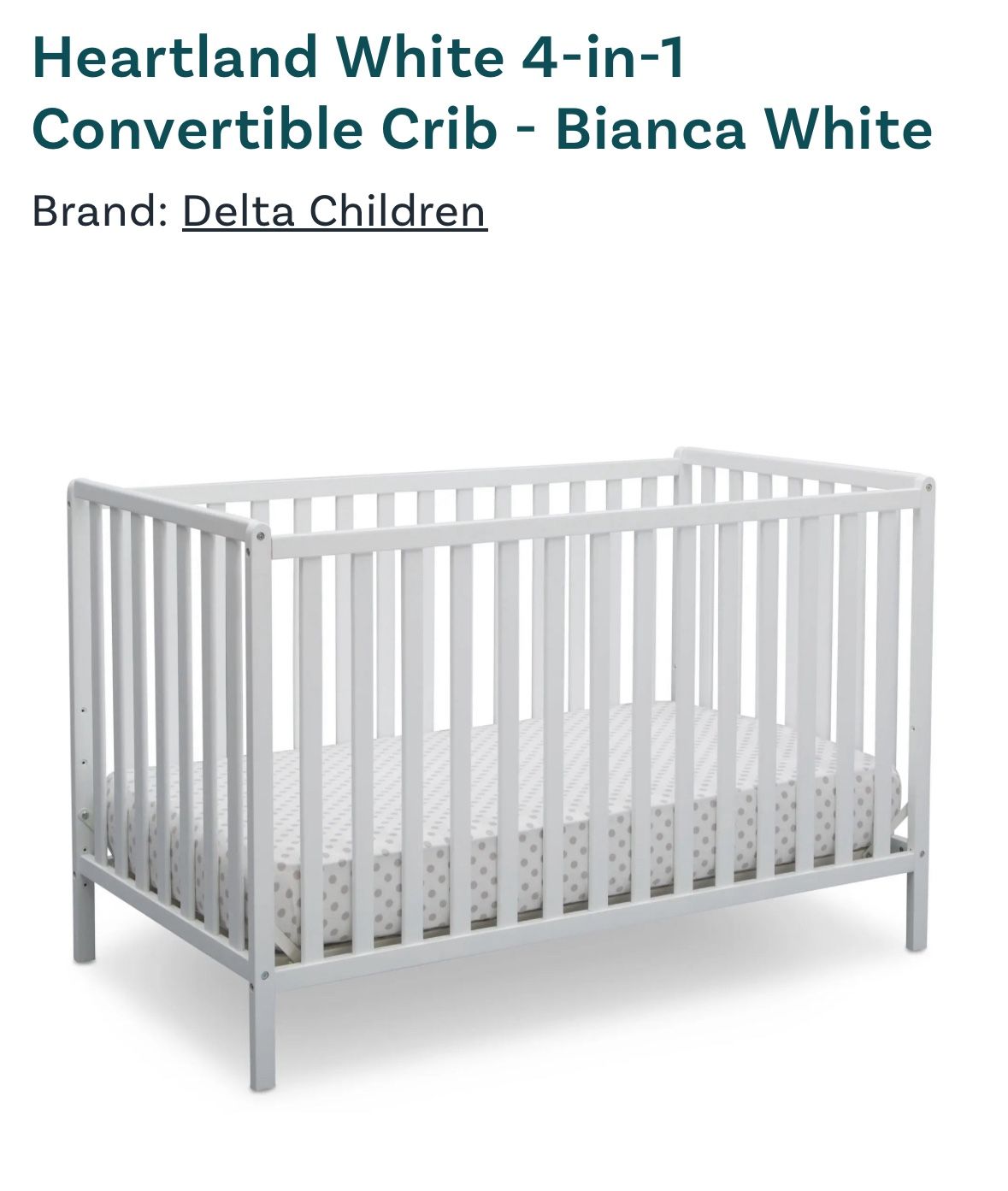 Convertible Crib - New In Box