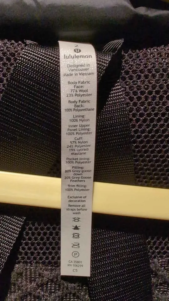 Lululemon Winter Warrior Parka - Wool - Size 2 image indicator(2)