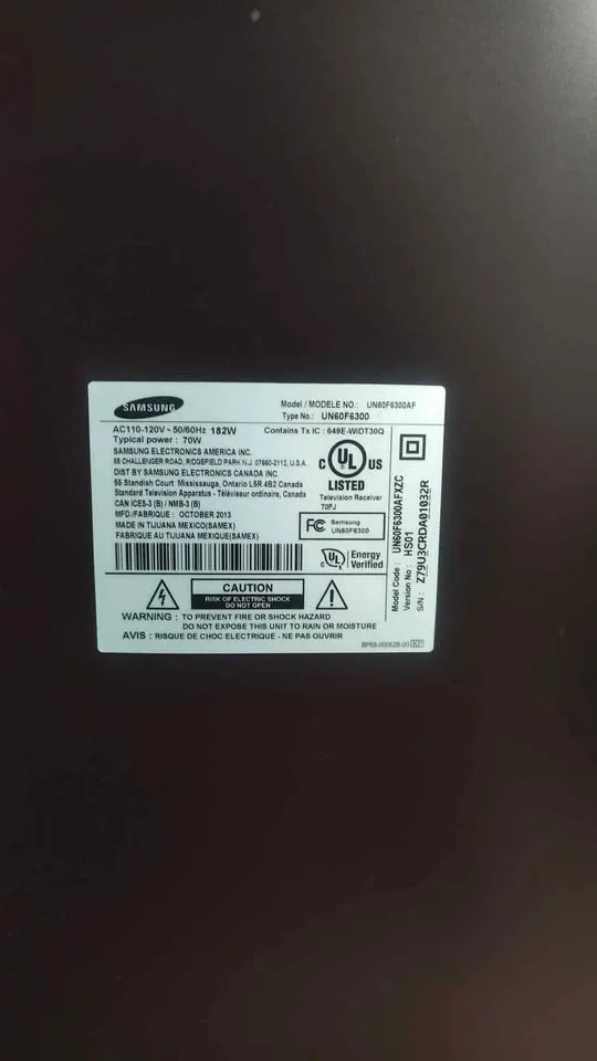 60" Samsung TV image indicator(6)