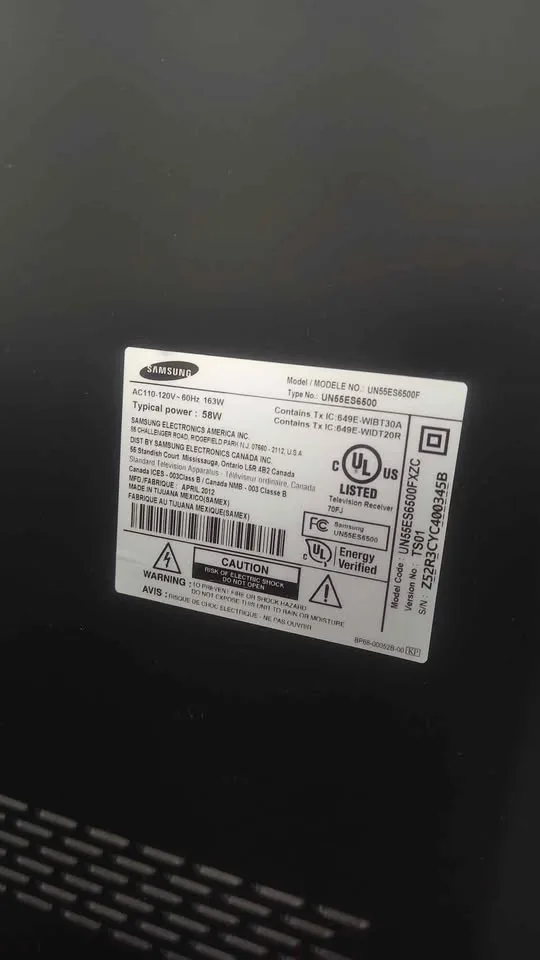 55" Samsung smart TV image indicator(4)