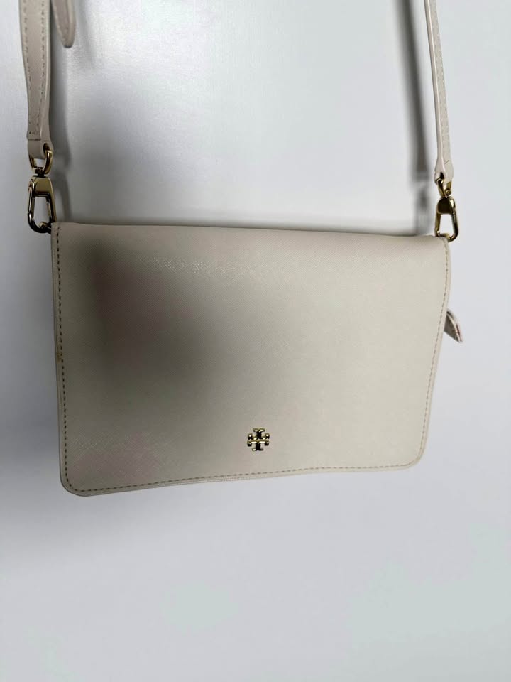 Tory Burch Cream Crossbody Bag