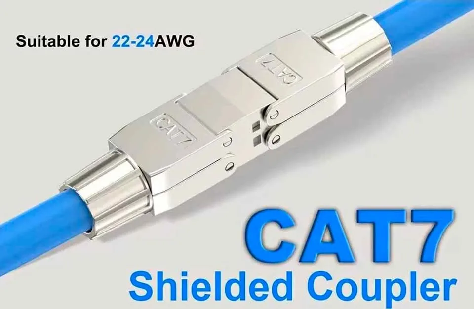 RJ45 coupler, toolless. Ethernet cable extender thumbnail