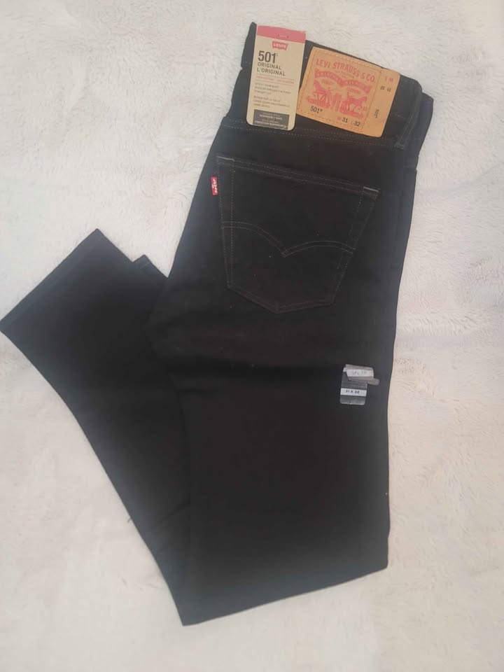 NEW Men's 31x32 Levi's Straight Leg Black denim jean - photo 2