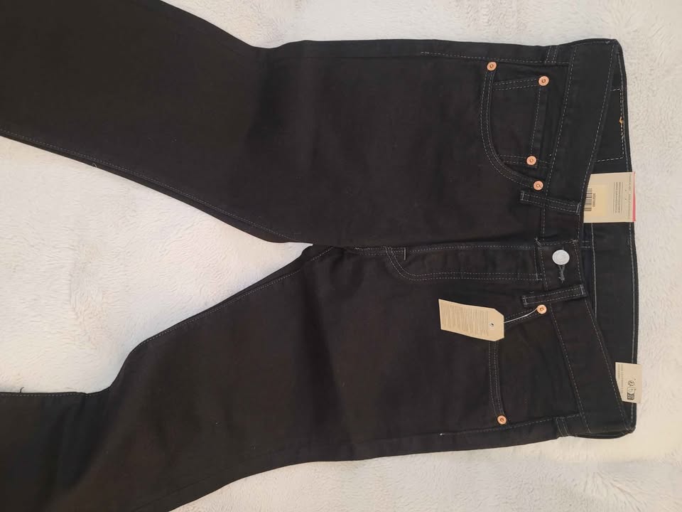 NEW Men's 31x32 Levi's Straight Leg Black denim jean - photo 4