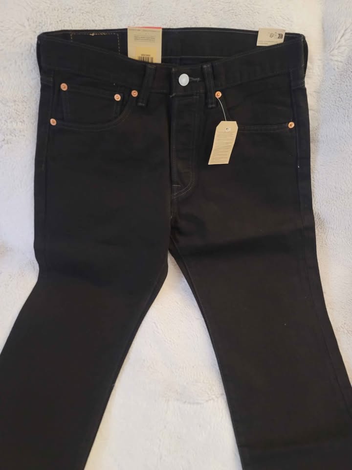 NEW Men's 31x32 Levi's Straight Leg Black denim jean - photo 5
