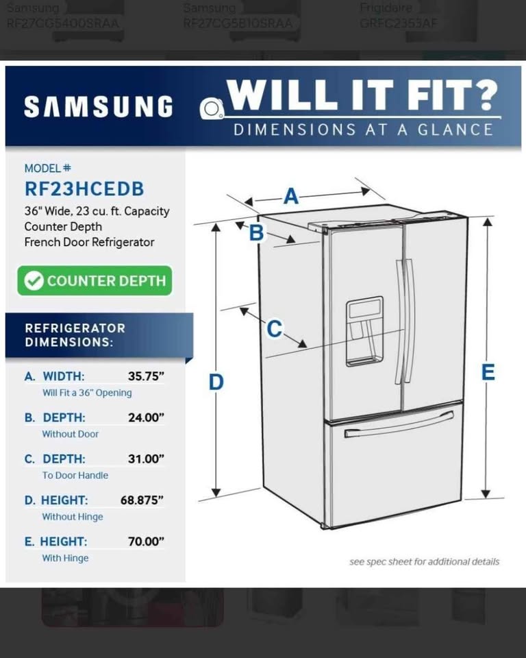 Samsung French Door Fridge - photo 2