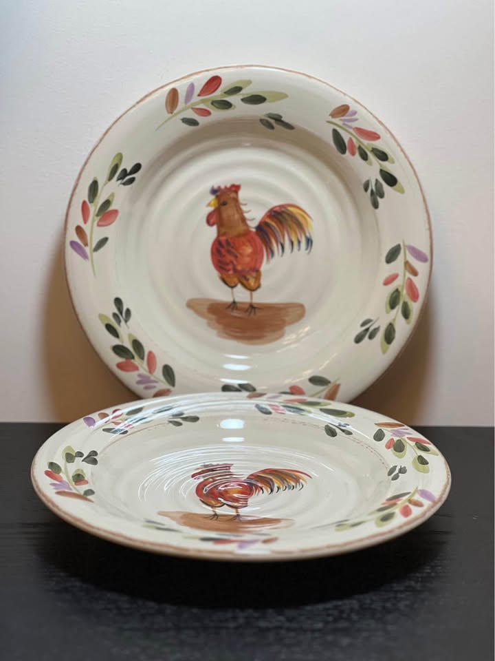 Red Rooster by Home Plate Set of 2 - photo 2