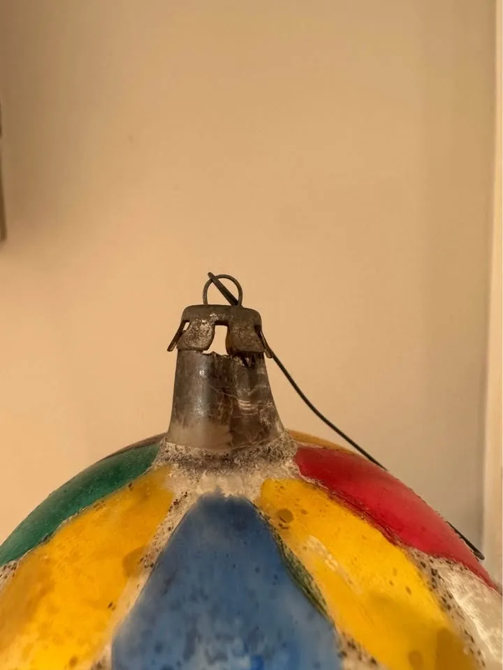 Vintage Mid-Century Mercury Glass Ornaments - Lot of 6 image indicator(8)