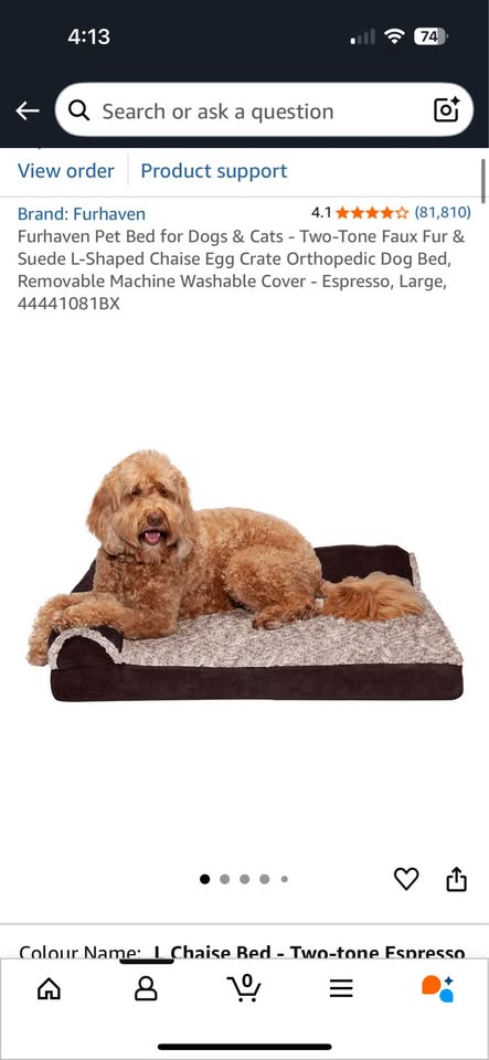 Large dog bed in very good condition