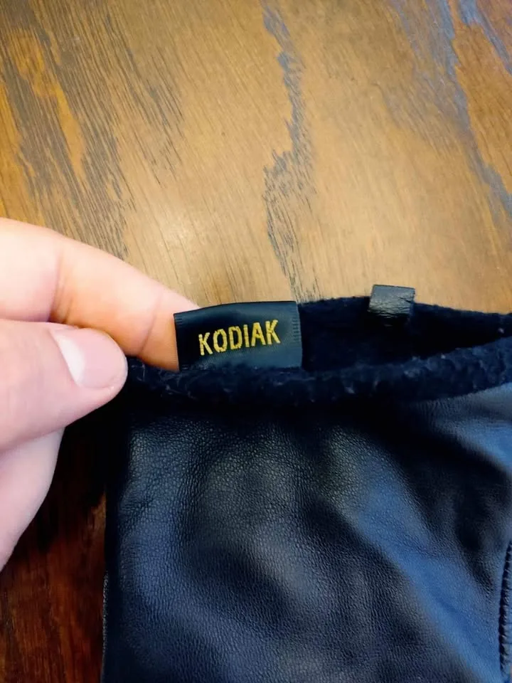 Women's Kodiak 100% real Leather Gloves 7.5 image indicator(4)